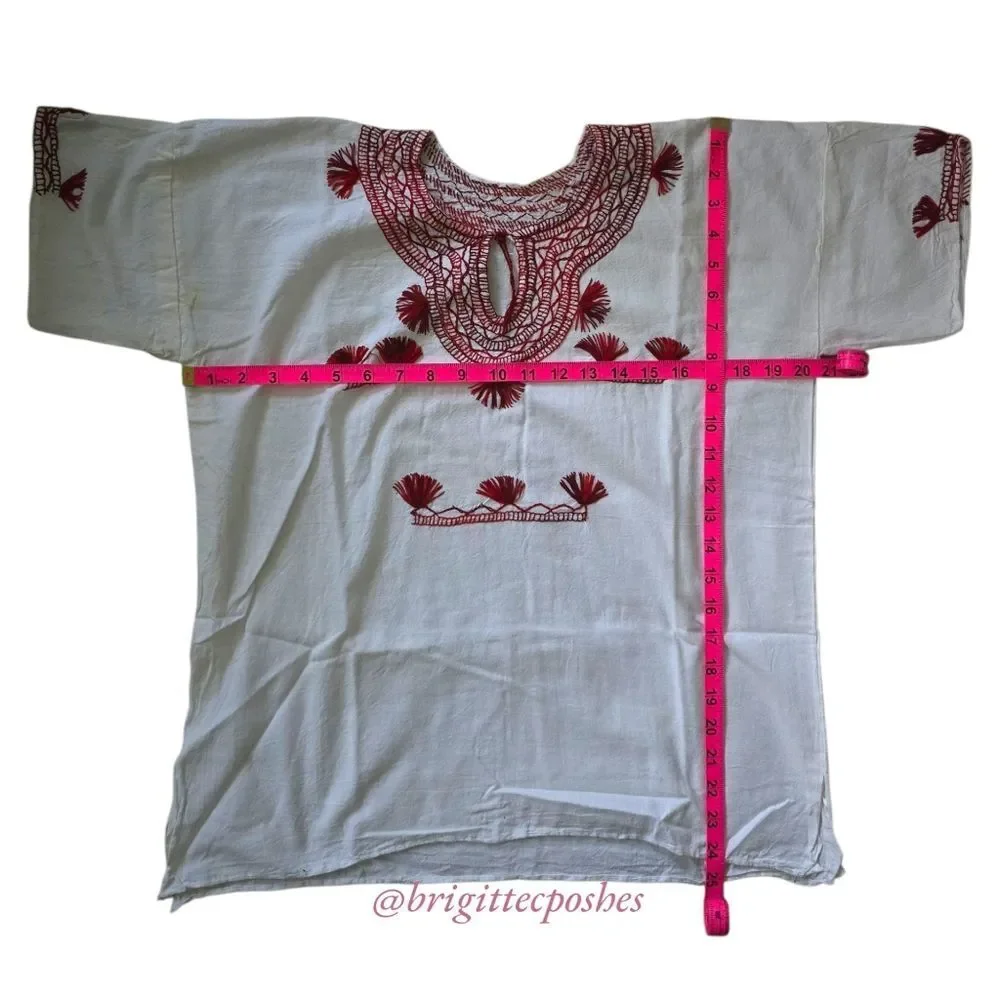 HANDMADE Traditional Embroidered Mexican Blouse